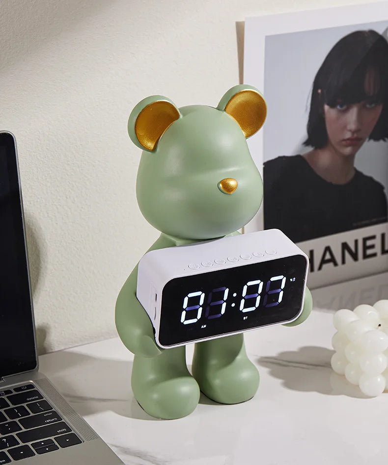 LED Wekker in Berenvorm met Dubbelzijdige Tijdweergave