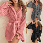 Luxe Fleece Badjas Met Capuchon Voor Optimaal Comfort