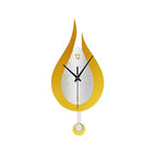 Wandklok Met Waterdruppelvorm En Stil Uurwerk Voor Moderne Interieurs