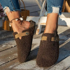 Winterpantoffels Met Zacht Wolinterieur En Antislip Dagelijkse Comfortzool