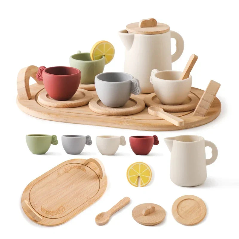Montessori Kinder Theeservies Voor Creatief Rollenspel