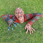 Griezelige Grafwandelaar Wanddecoratie Van Hars Voor Halloween En Horrorinterieurs
