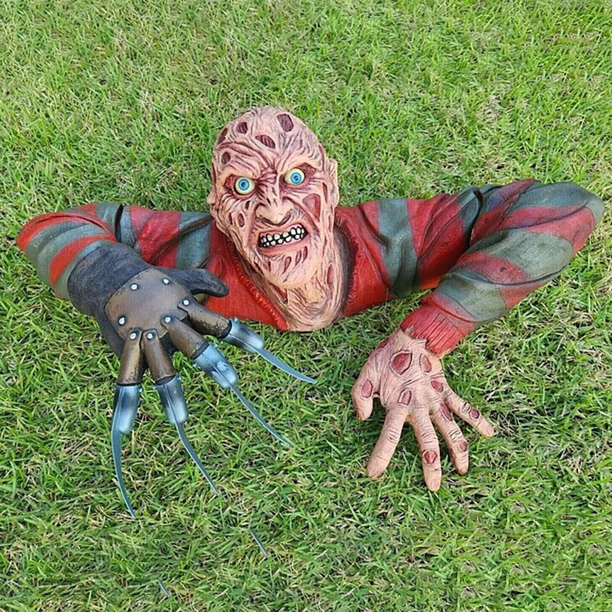 Griezelige Grafwandelaar Wanddecoratie Van Hars Voor Halloween En Horrorinterieurs