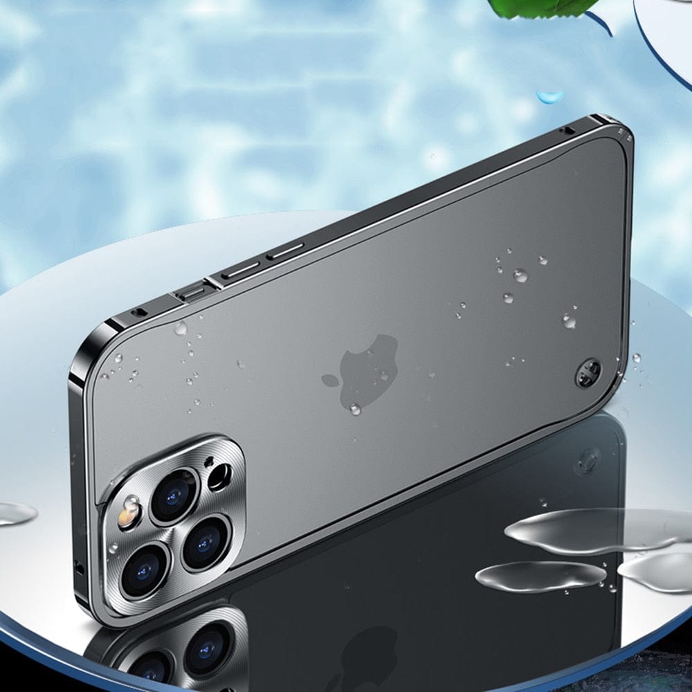 Aluminium bumperhoesje met camerabescherming voor iPhone