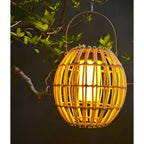 Rattan Buitenlamp Met Solenergie En Automatische Schemerverlichting