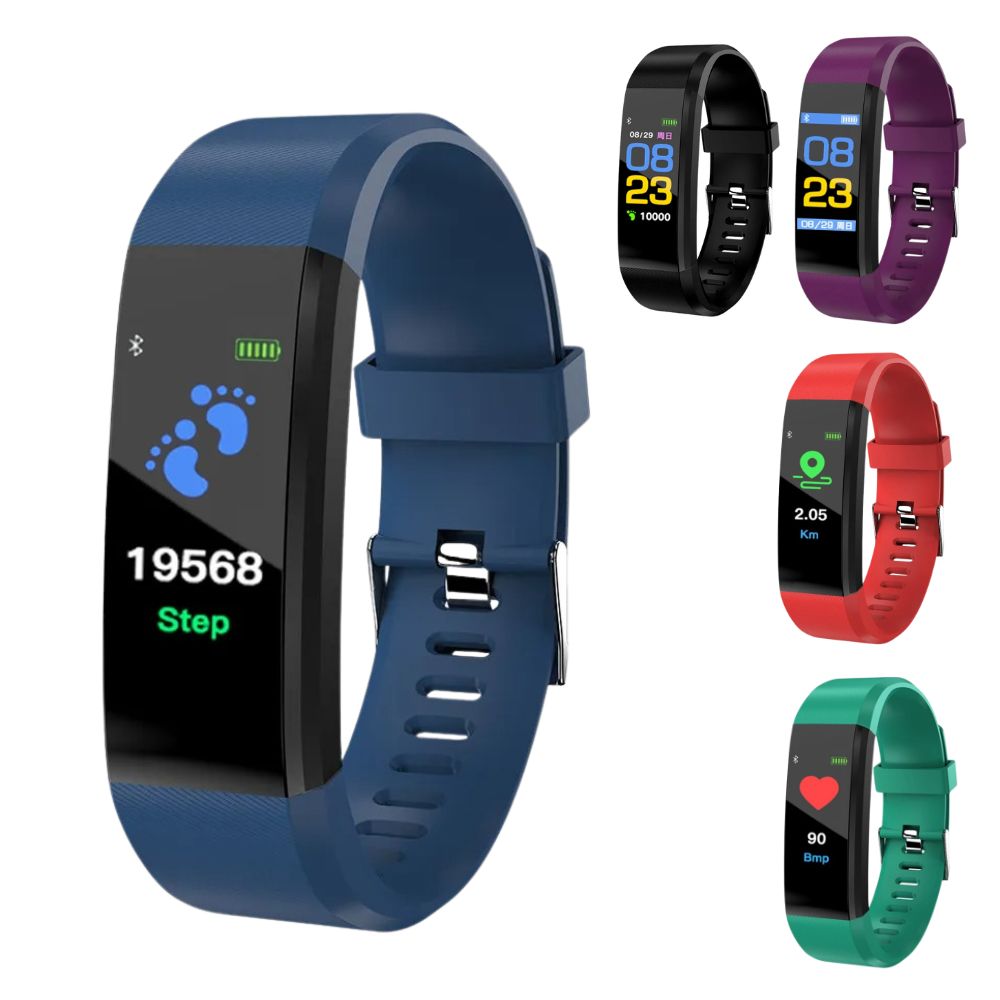 Senioren Smartwatch Met Gezondheidsmonitor En LED‑Display