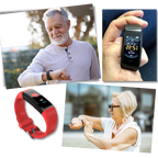Senioren Smartwatch Met Gezondheidsmonitor En LED‑Display