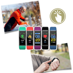 Senioren Smartwatch Met Gezondheidsmonitor En LED‑Display