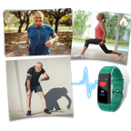 Senioren Smartwatch Met Gezondheidsmonitor En LED‑Display