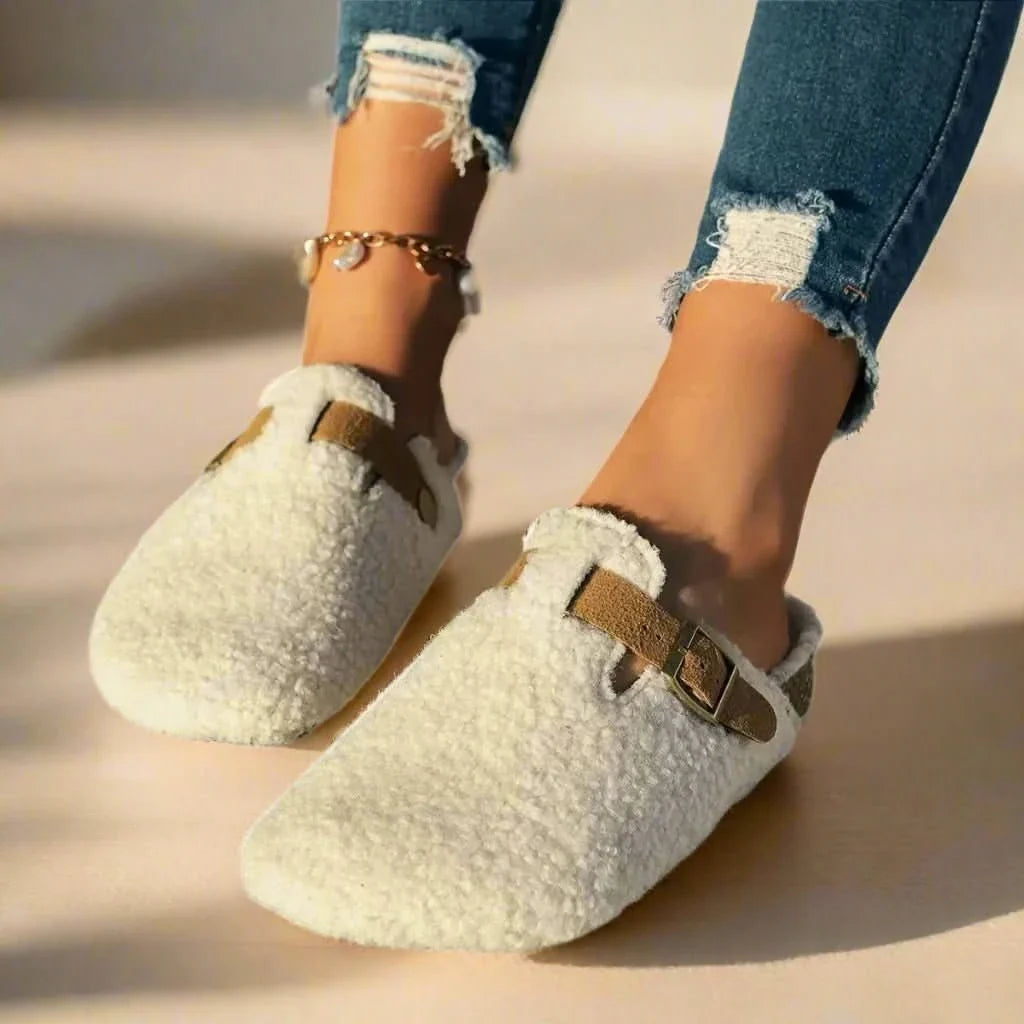 Winterpantoffels Met Zacht Wolinterieur En Antislip Dagelijkse Comfortzool