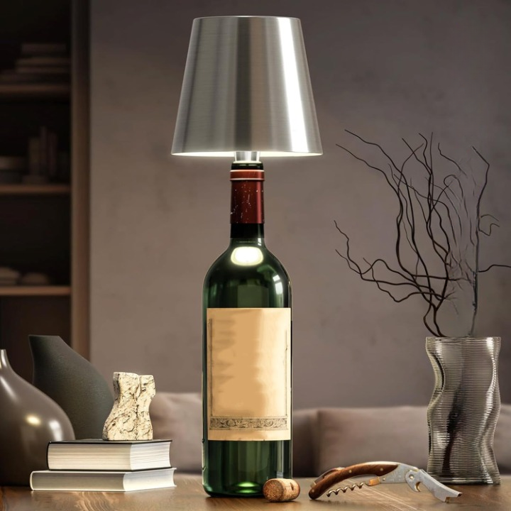 Draagbare LED Verlichtingsfles met Touchbediening en Traploze Dimmer voor Binnen- en Buitenruimtes