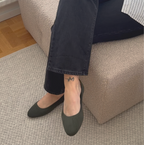 Gebreide Ballerina's voor Dames met Flexibele Zool voor Dagelijks Gebruik