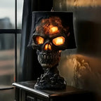 Lavalamp Met Schedelvorm En Donkere Atmosfeer