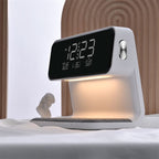 Tafellamp met Draadloze Oplader en LED‑Alarmfunctie voor Nachtkastgebruik