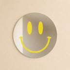 Ronde Acryl Spiegel met Decoratieve Grafische Print voor Wandgebruik
