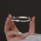 Vrouwen Zilver Armband Met Fijn Gevlochten Tijdloos Ontwerp