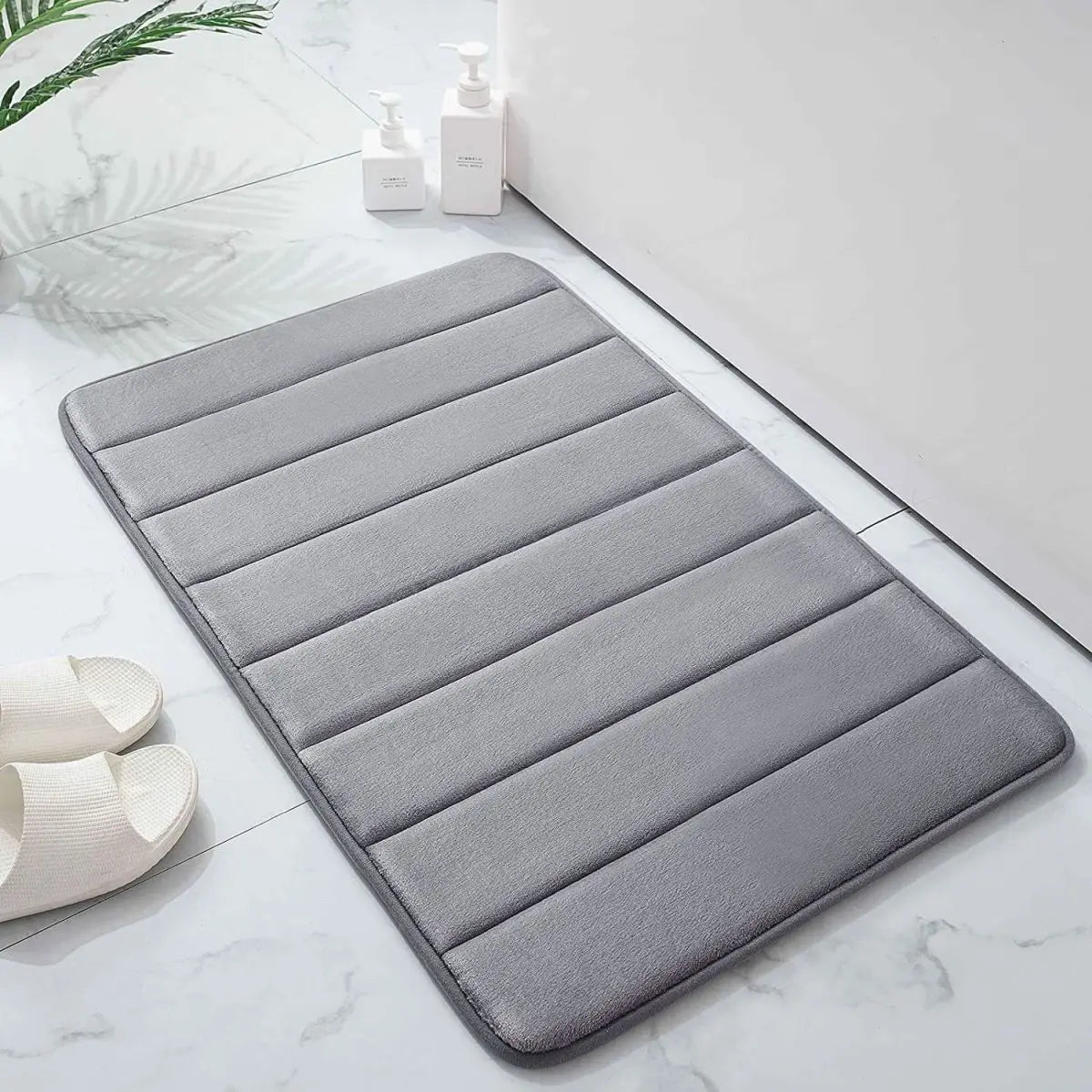 Traagschuim Badmat met Snelle Vochtopname en Antislip voor Badkamer