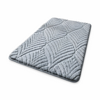 Zachte Microvezel Badmat met Geometrisch Patroon en Antislip Onderzijde
