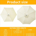 Vervangingshoes voor Parasol met Waterafstotende Polyester en Ventilatieopening