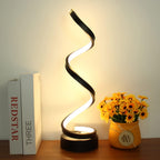 Spiraal LED Tafellamp met Dimbare Verlichting