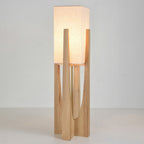 Staande lamp met rechthoekige kap