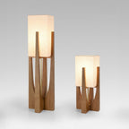 Staande lamp met rechthoekige kap