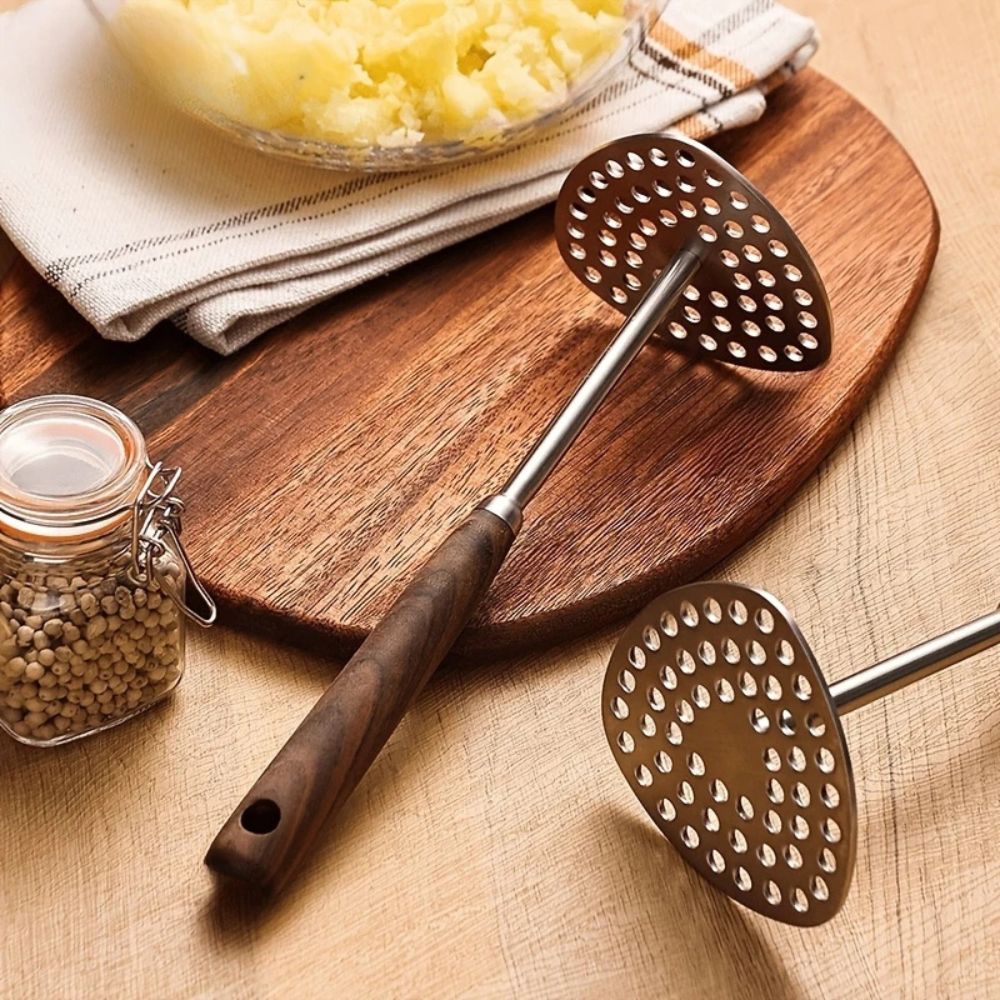 Aardappelstamper Met RVS Ontwerp En Ergonomische Persplaat