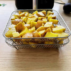 Airfryer‑Manden met Stapelbaar Ontwerp en Gescheiden Bereiding