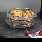 Airfryer‑Manden met Stapelbaar Ontwerp en Gescheiden Bereiding