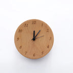 Houten Wekker met Stil Quartz‑Uurwerk voor Rustige Slaapruimtes
