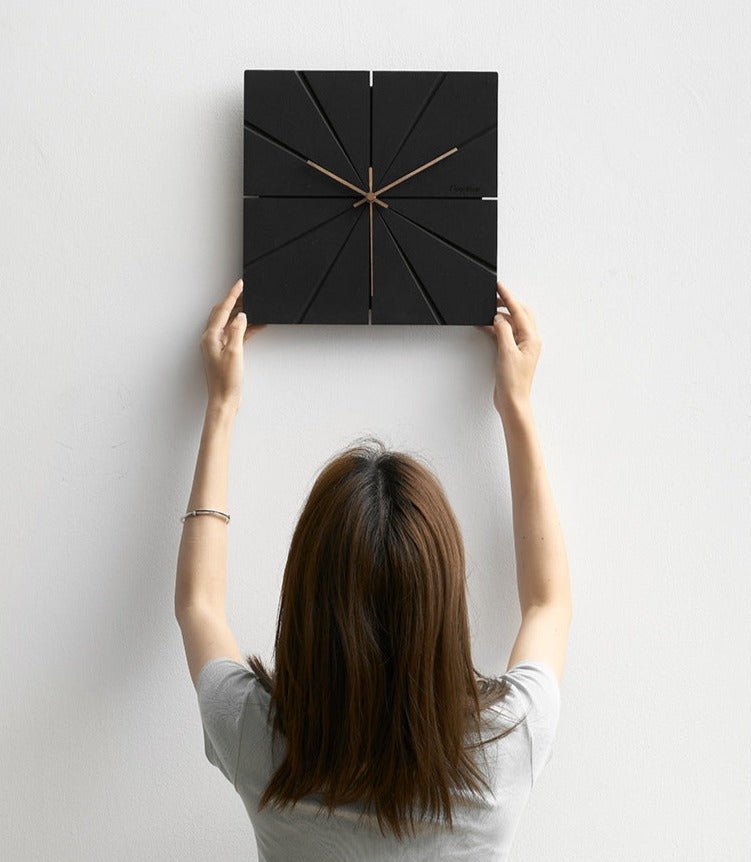 Geruisloze Wandklok Met Minimalistisch Design Voor Moderne Interieurs