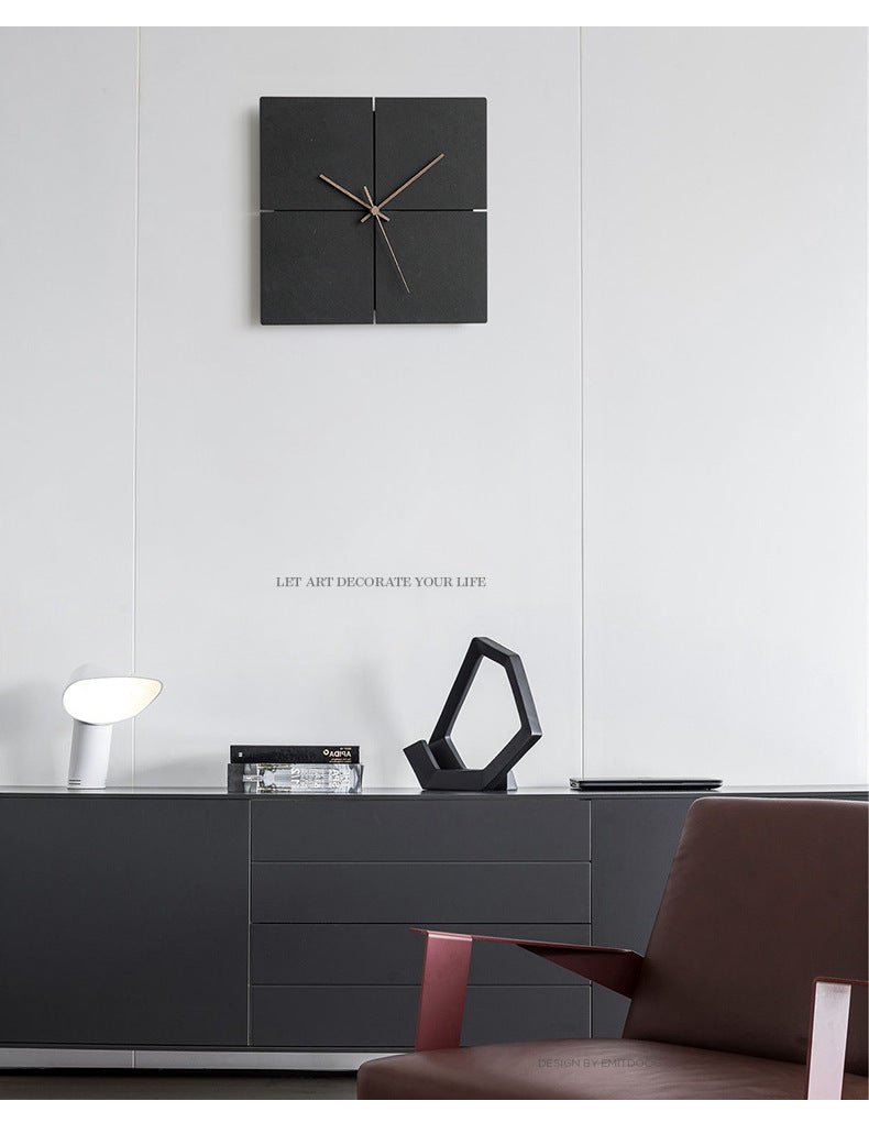 Geruisloze Wandklok Met Minimalistisch Design Voor Moderne Interieurs