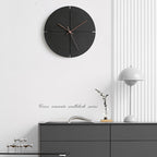 Geruisloze Wandklok Met Minimalistisch Design Voor Moderne Interieurs