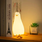 Kinder Nachtlamp van BPA‑vrij Silikon met Warm Licht en Automatische Uitschakeling