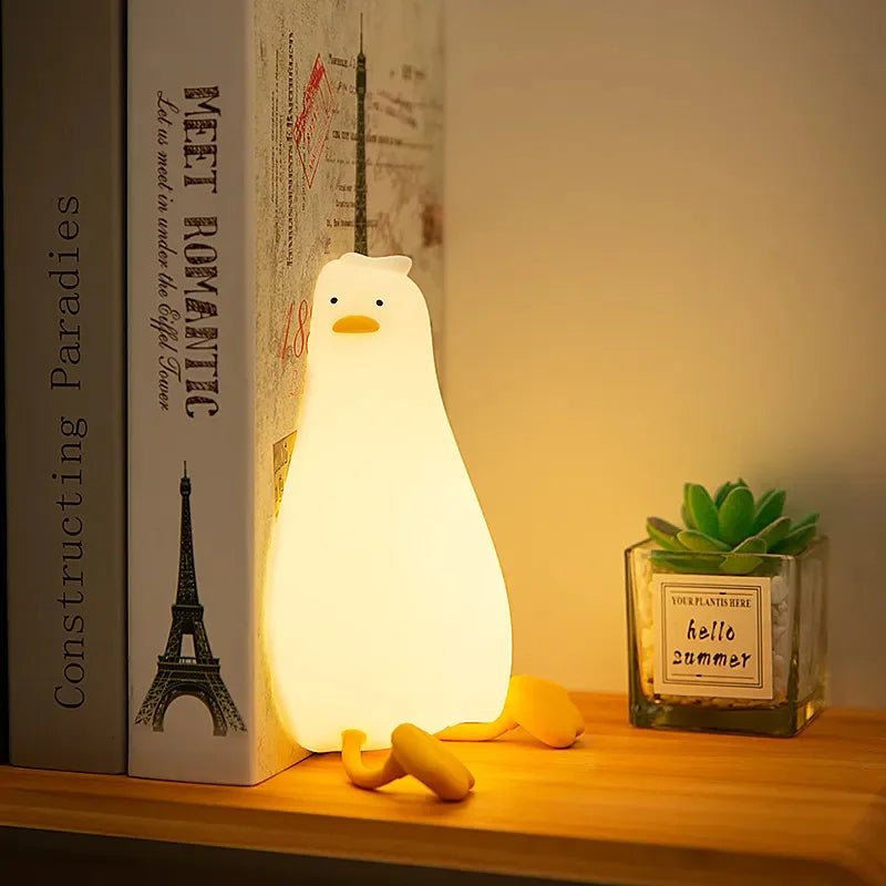 Kinder Nachtlamp van BPA‑vrij Silikon met Warm Licht en Automatische Uitschakeling
