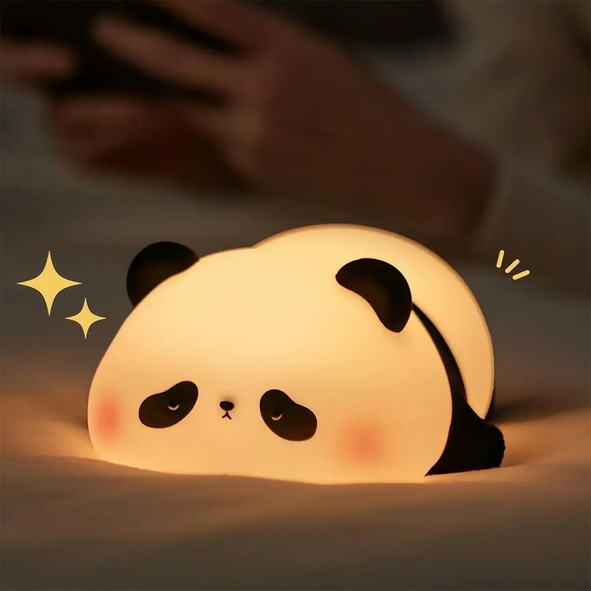 Kinder Nachtlamp van BPA‑vrij Silikon met Warm Licht en Automatische Uitschakeling