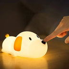 Kinder Nachtlamp van BPA‑vrij Silikon met Warm Licht en Automatische Uitschakeling