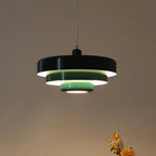 Drielaagse Design Hanglamp Met Schijfvorm Voor Moderne Interieurs