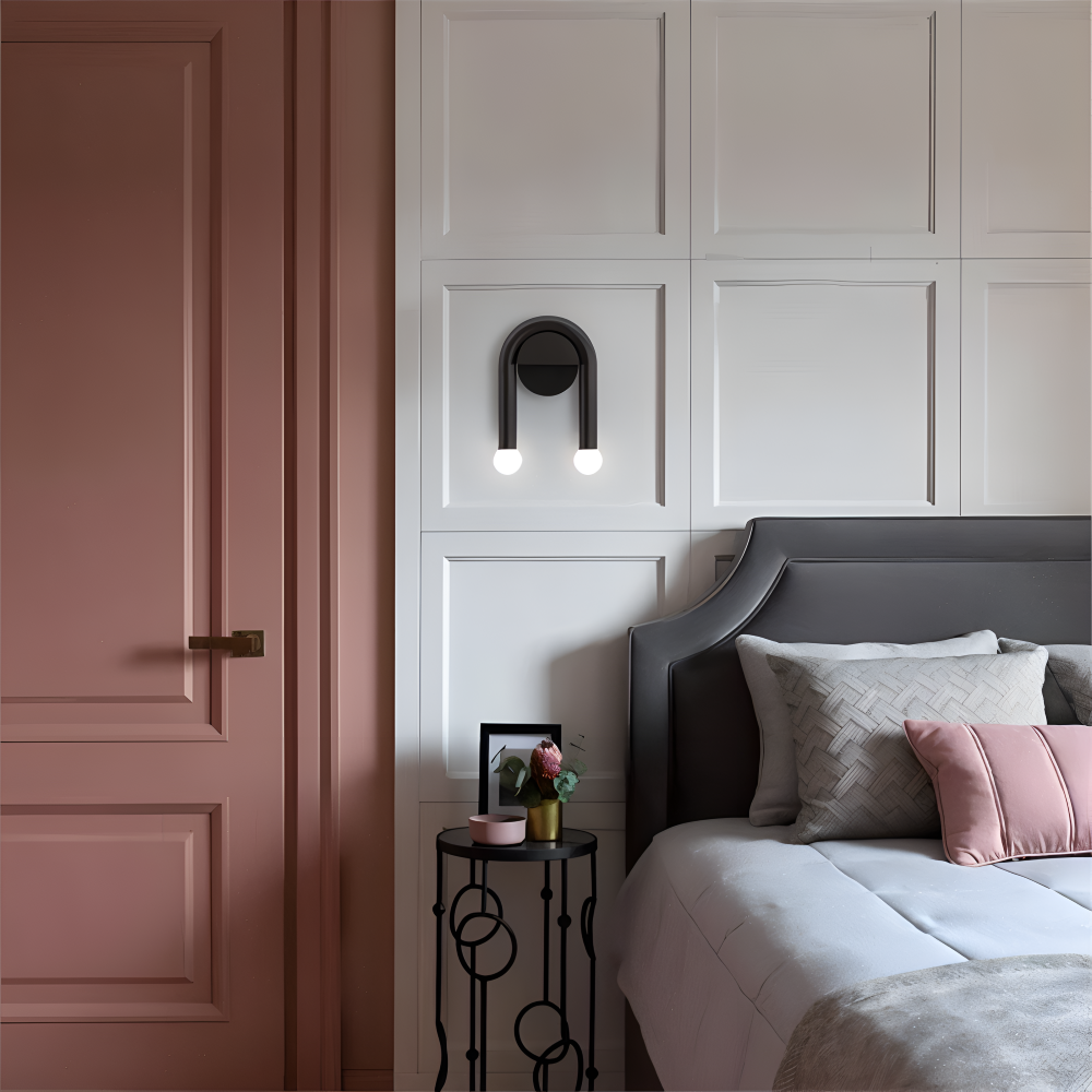 Moderne U-vormige Wandlamp met Dubbele LED-Verlichting voor Binnen