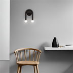 Moderne U-vormige Wandlamp met Dubbele LED-Verlichting voor Binnen
