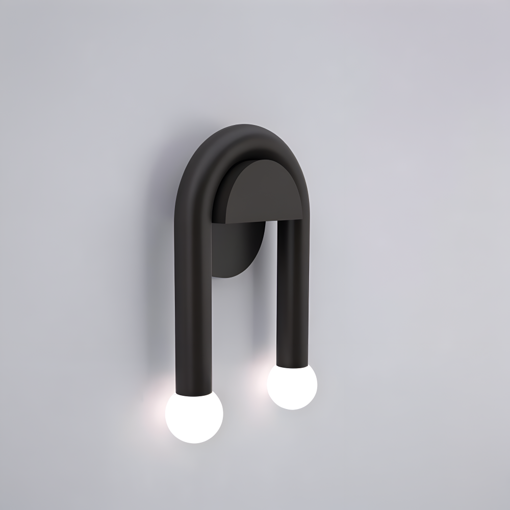 Moderne U-vormige Wandlamp met Dubbele LED-Verlichting voor Binnen