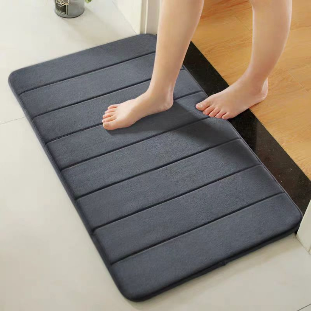 Zachte absorberende badmat met antisliprug en sneldrogend ontwerp