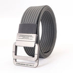 Unisex Canvas Riem met Dubbele Ring Gesp