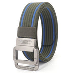Unisex Canvas Riem met Dubbele Ring Gesp