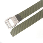 Unisex Canvas Riem met Dubbele Ring Gesp