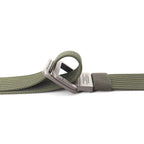Unisex Canvas Riem met Dubbele Ring Gesp