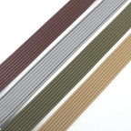 Unisex Canvas Riem met Dubbele Ring Gesp