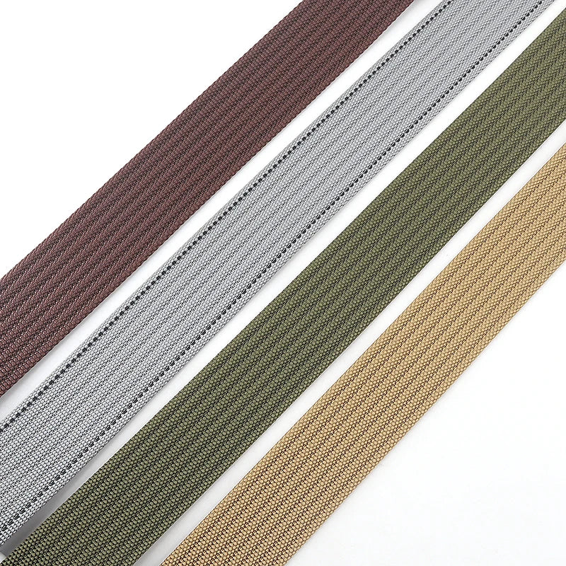 Unisex Canvas Riem met Dubbele Ring Gesp