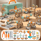 Educatief BuildMaster Gereedschapsset voor Kinderen met 100+ Onderdelen en Creatieve Bouwmogelijkheden