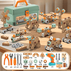Educatief BuildMaster Gereedschapsset voor Kinderen met 100+ Onderdelen en Creatieve Bouwmogelijkheden